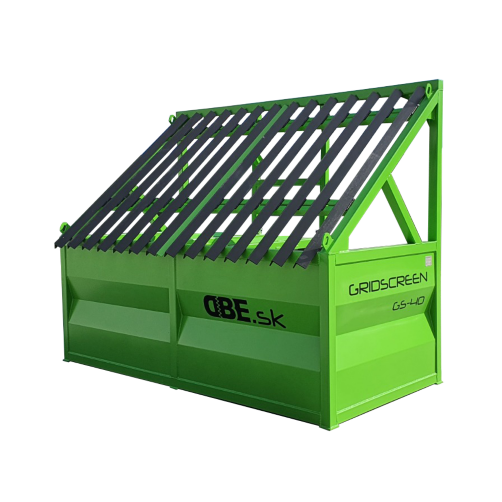 Gremac Trommelsiebanlage DB-GS-40 auf Anhanger, seitliche Ansicht