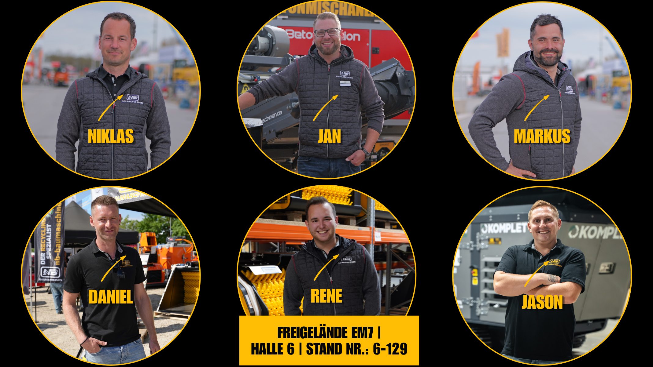 The NB Baumaschinen team at GaLaBau