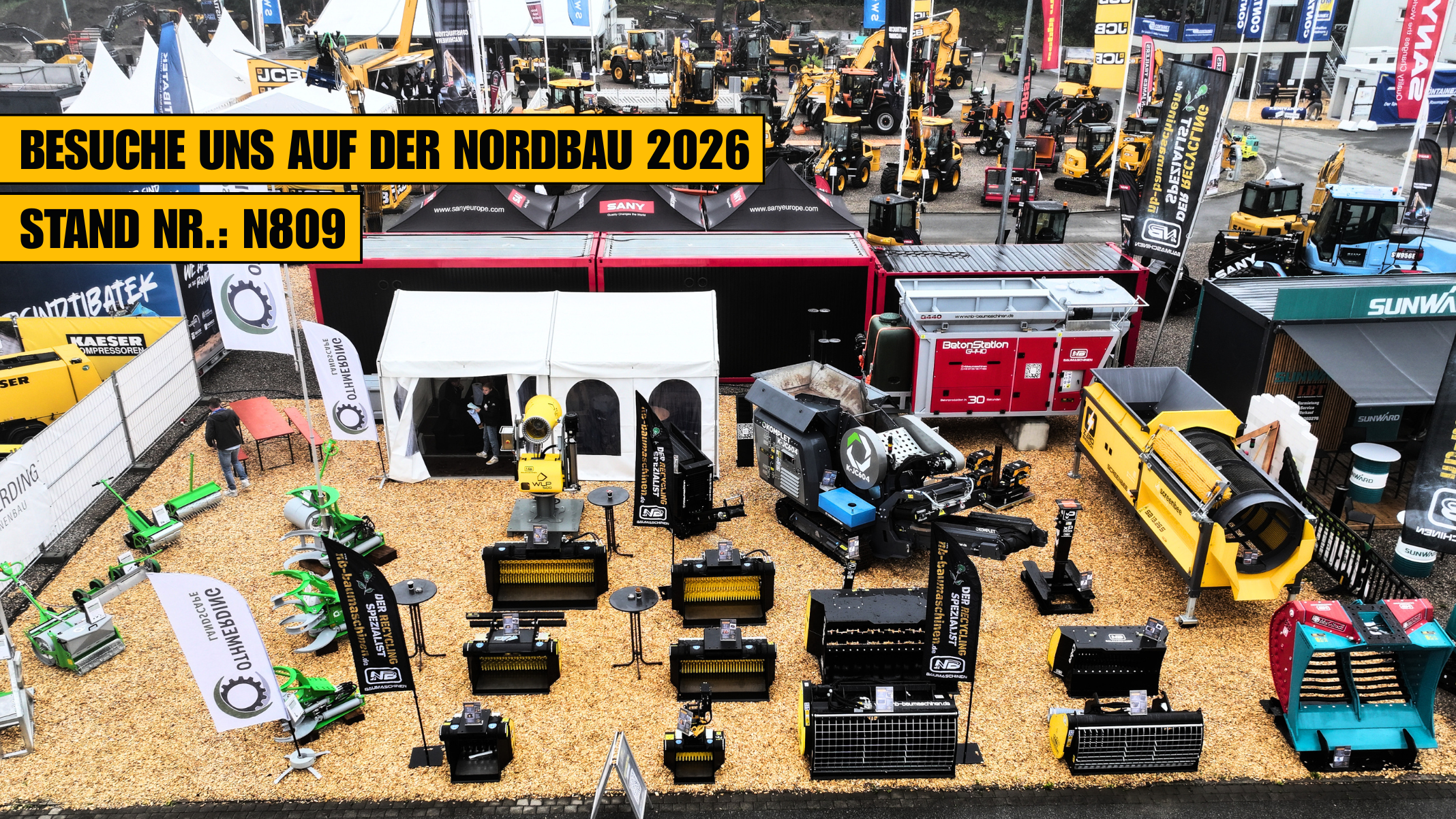 NB Baumaschinen auf der NordBau 2026 in Neumünster